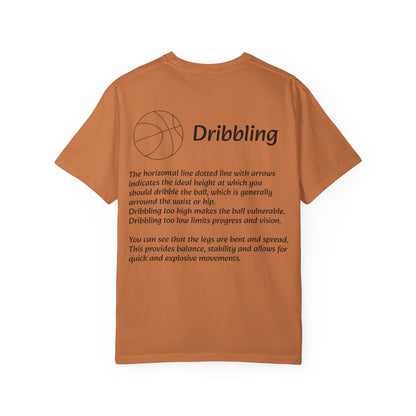 Basketball Dribbling T-Shirt, Unisex Athletic Tee.