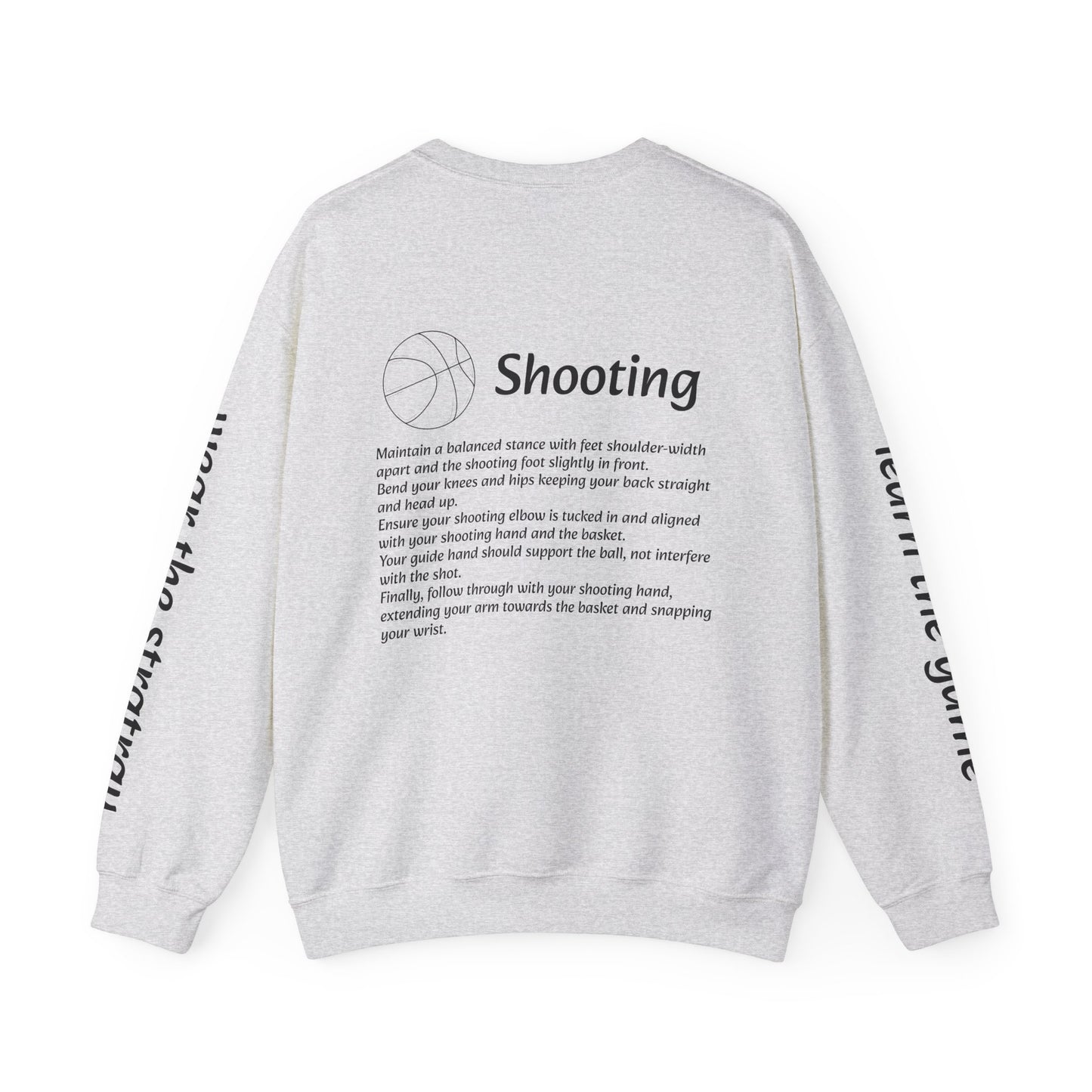Unisex Heavy Blend™ Crewneck with Shooting Design.