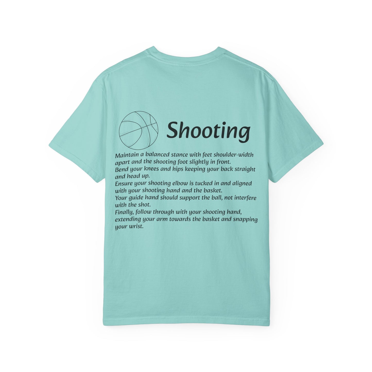 Unisex Athletic Tee with Shooting Design