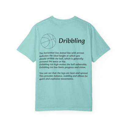 Basketball Dribbling T-Shirt, Unisex Athletic Tee.