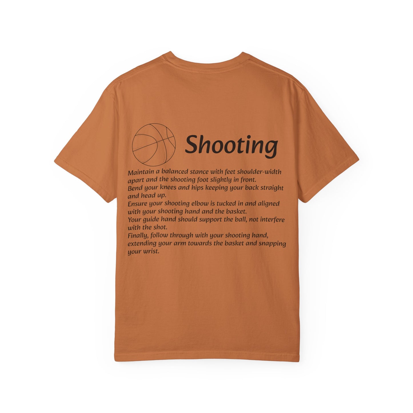Unisex Athletic Tee with Shooting Design