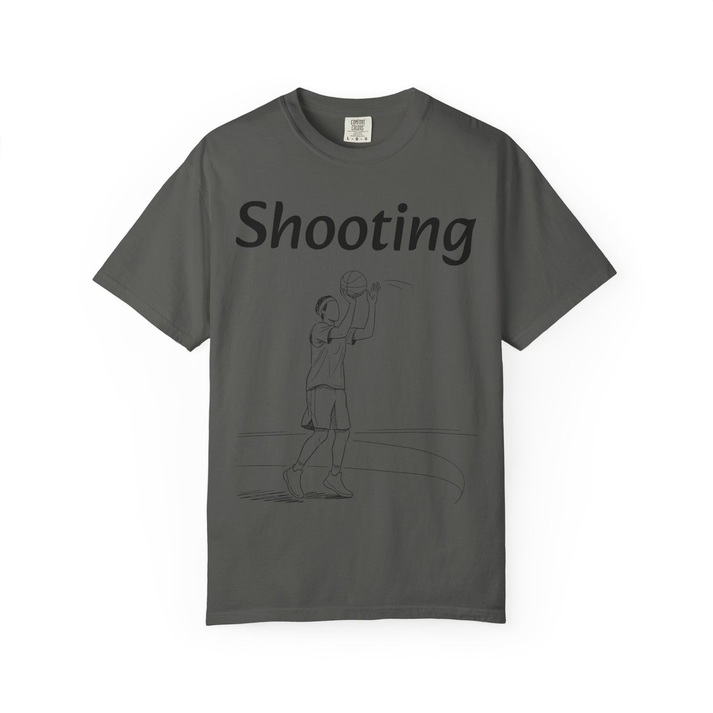 Unisex Athletic Tee with Shooting Design
