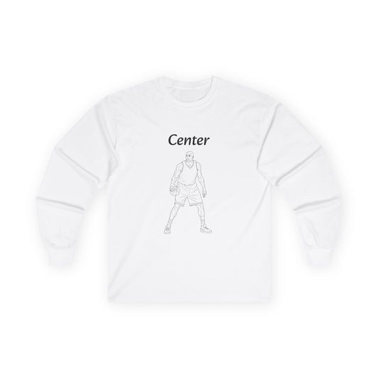 Center Unisex Long Sleeve Shirt.