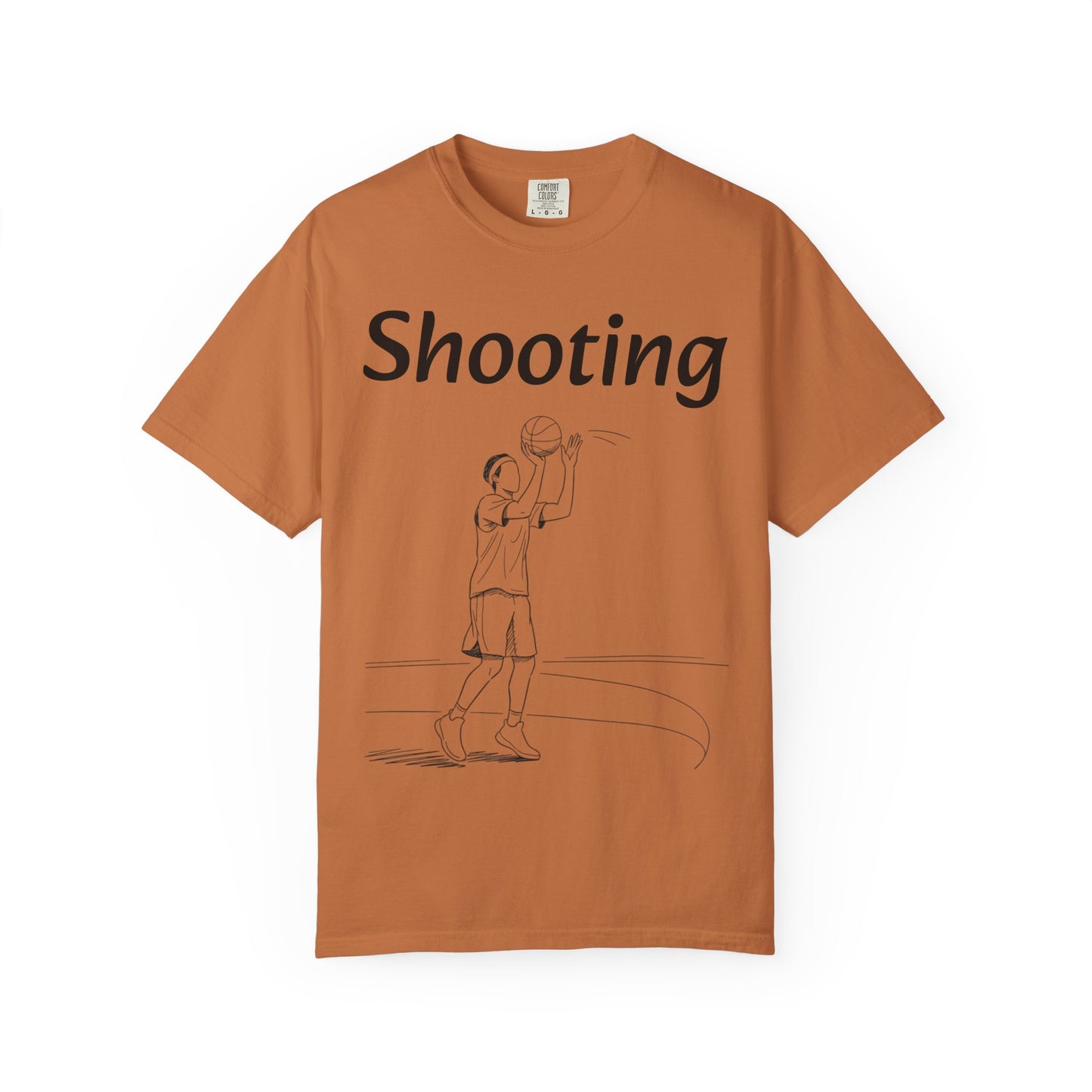 Unisex Athletic Tee with Shooting Design