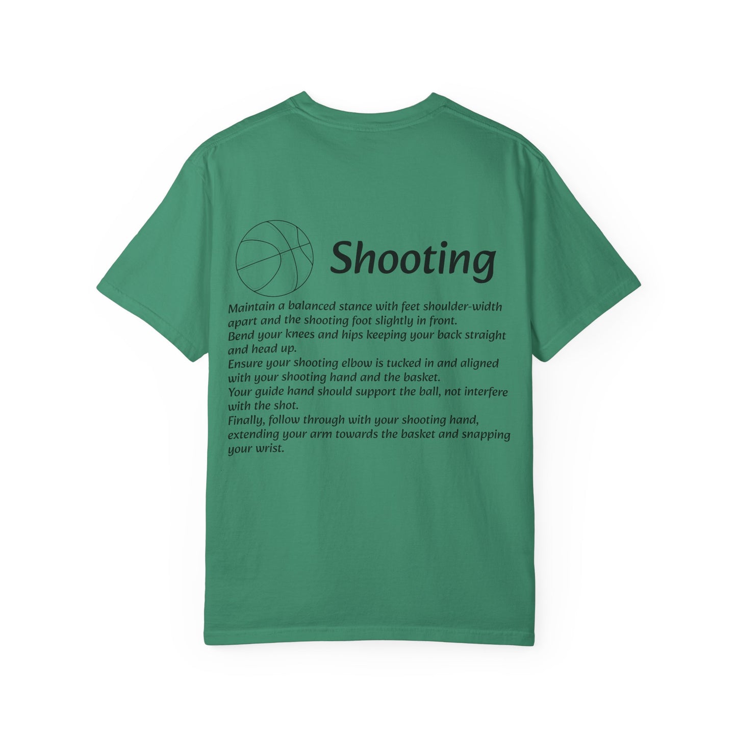 Unisex Athletic Tee with Shooting Design