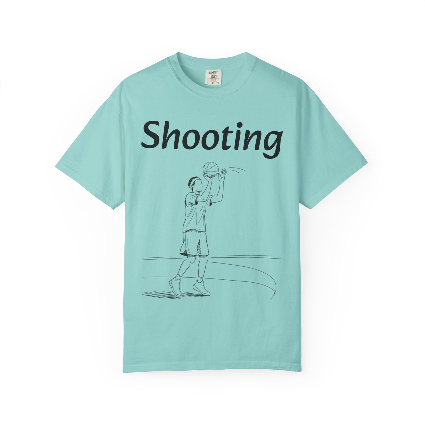 Unisex Athletic Tee with Shooting Design