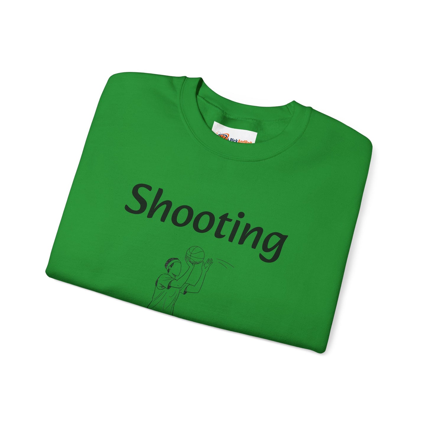Unisex Heavy Blend™ Crewneck with Shooting Design.