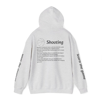 Unisex Heavy Blend Sweatshirt with Shooting Design.