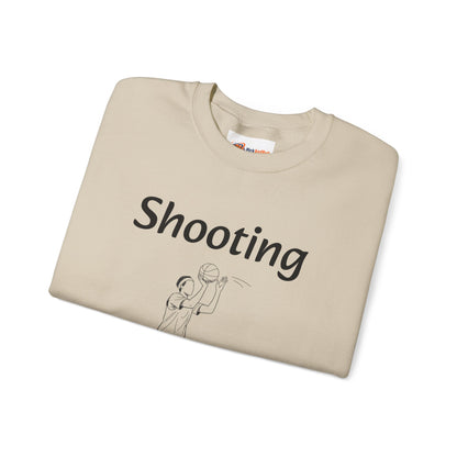 Unisex Heavy Blend™ Crewneck with Shooting Design.