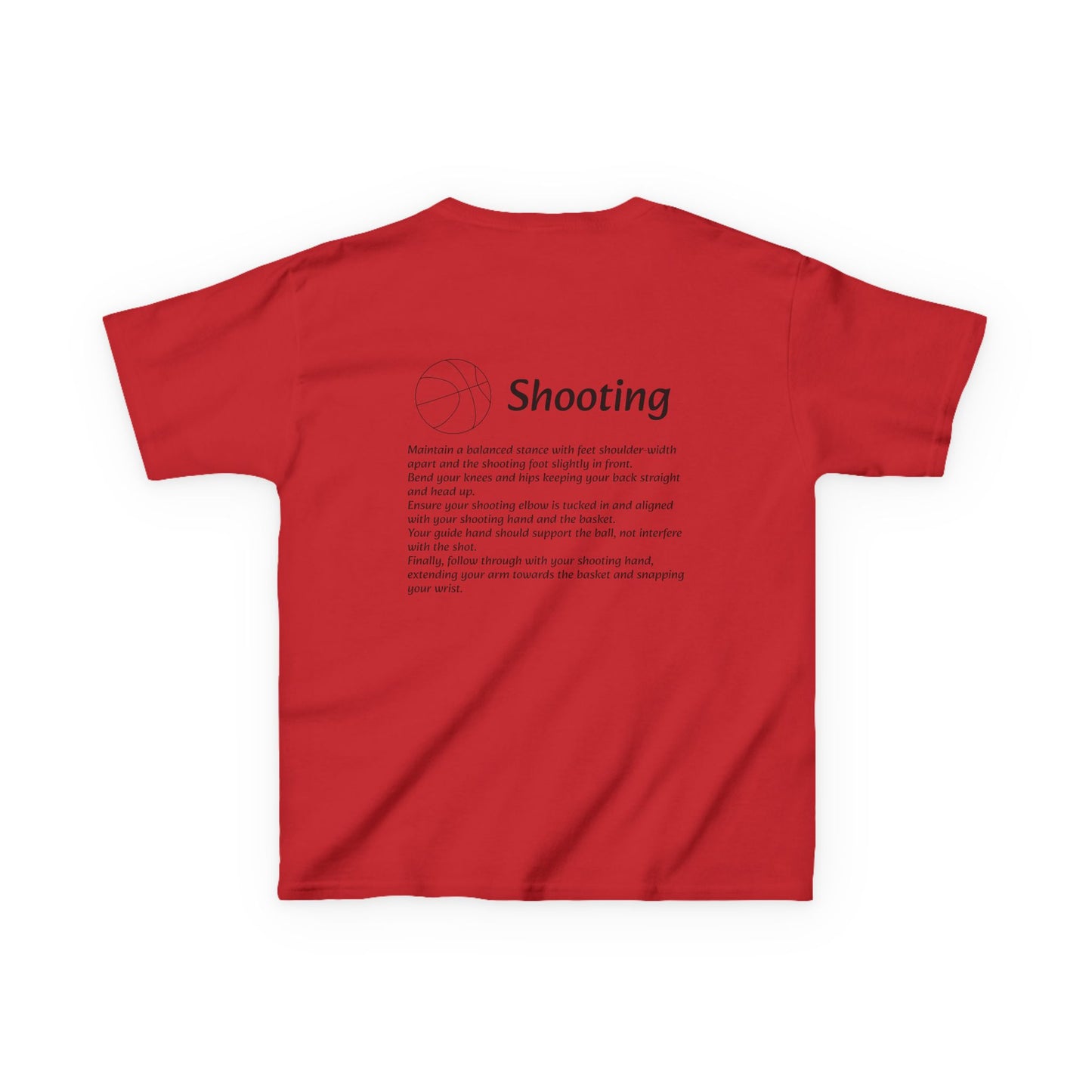 Kids Shooting Tee for Young Athletes.
