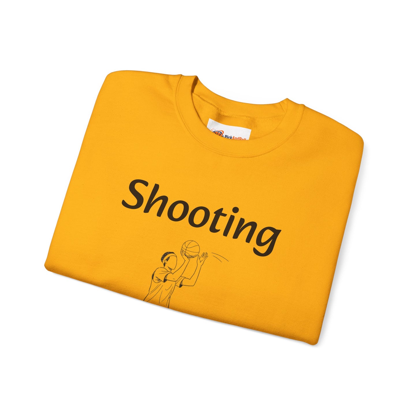 Unisex Heavy Blend™ Crewneck with Shooting Design.