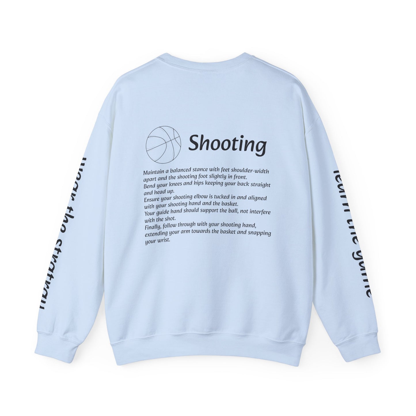 Unisex Heavy Blend™ Crewneck with Shooting Design.