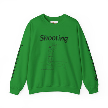 Unisex Heavy Blend™ Crewneck with Shooting Design.