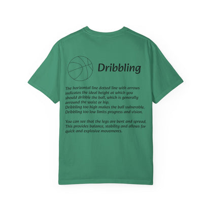 Basketball Dribbling T-Shirt, Unisex Athletic Tee.