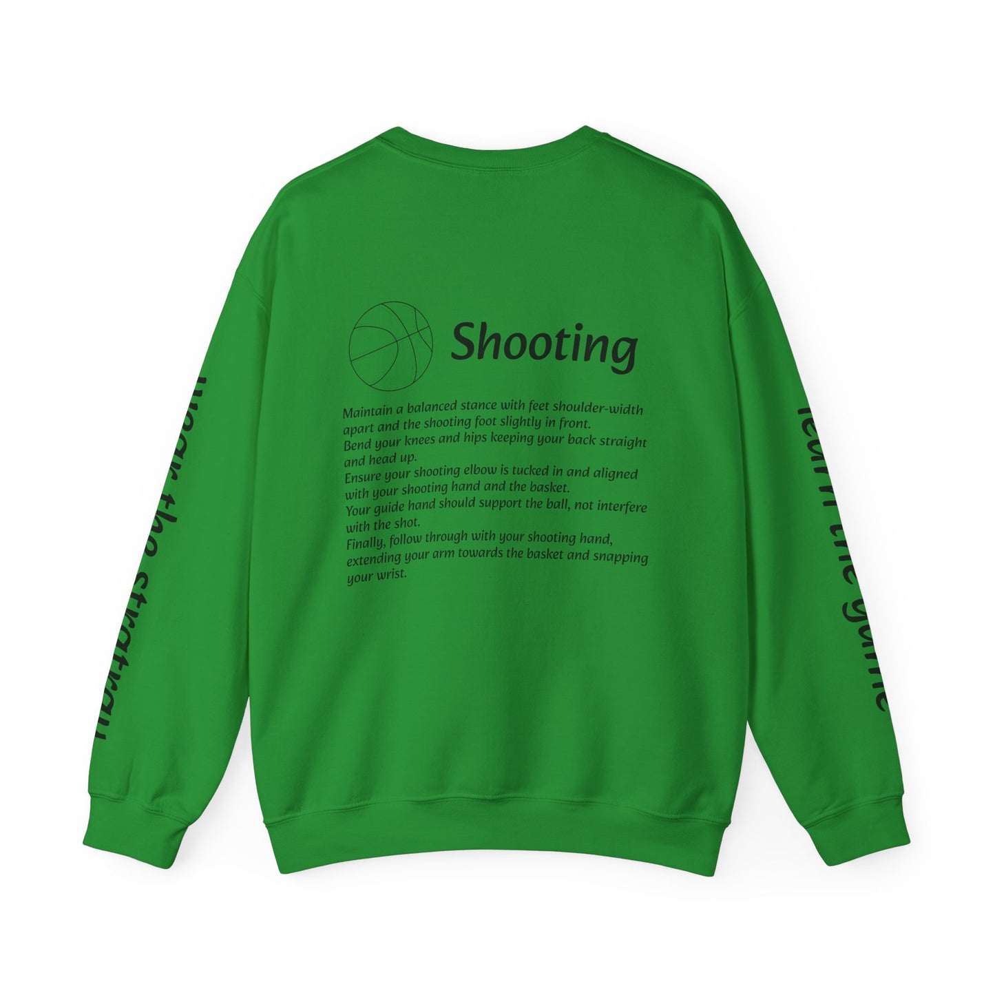 Unisex Heavy Blend™ Crewneck with Shooting Design.