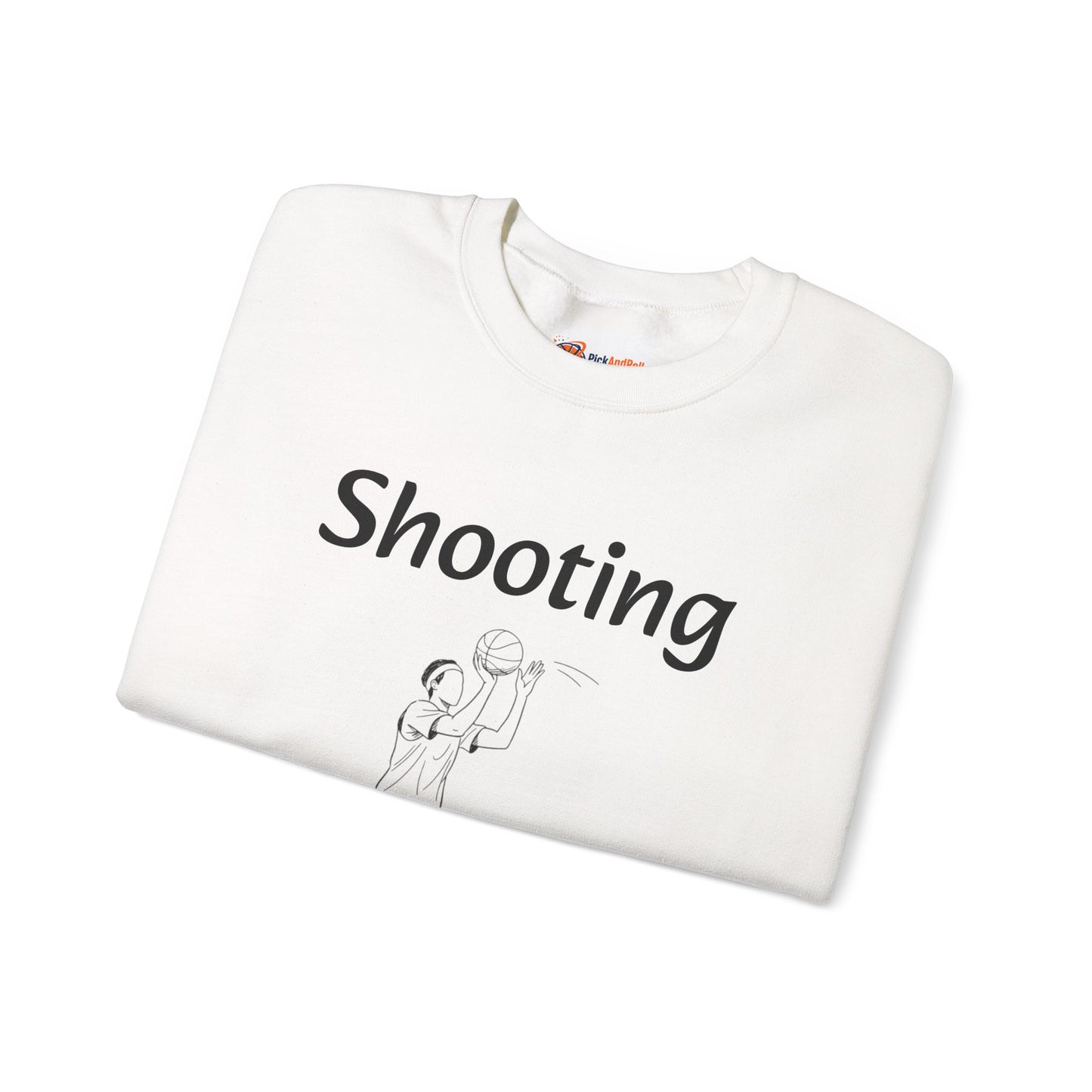 Unisex Heavy Blend™ Crewneck with Shooting Design.