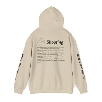 Unisex Heavy Blend Sweatshirt with Shooting Design.