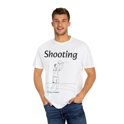 Unisex Athletic Tee with Shooting Design