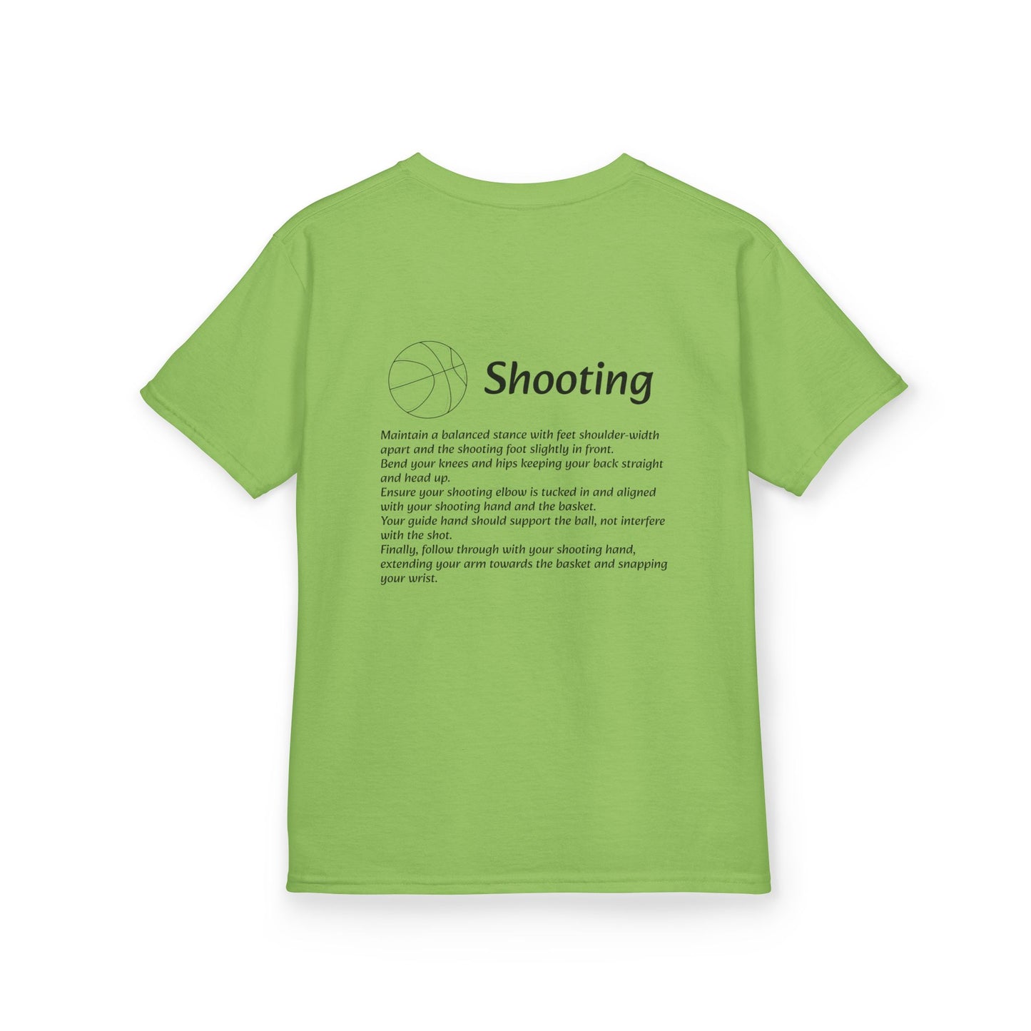 Kids Shooting Tee for Young Athletes.