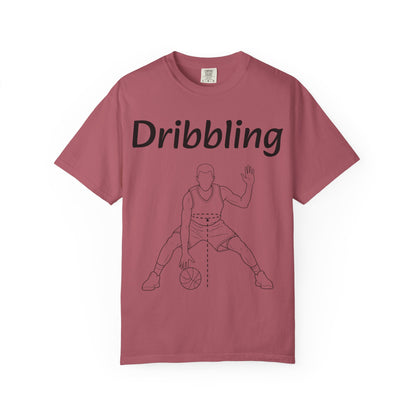Basketball Dribbling T-Shirt, Unisex Athletic Tee.