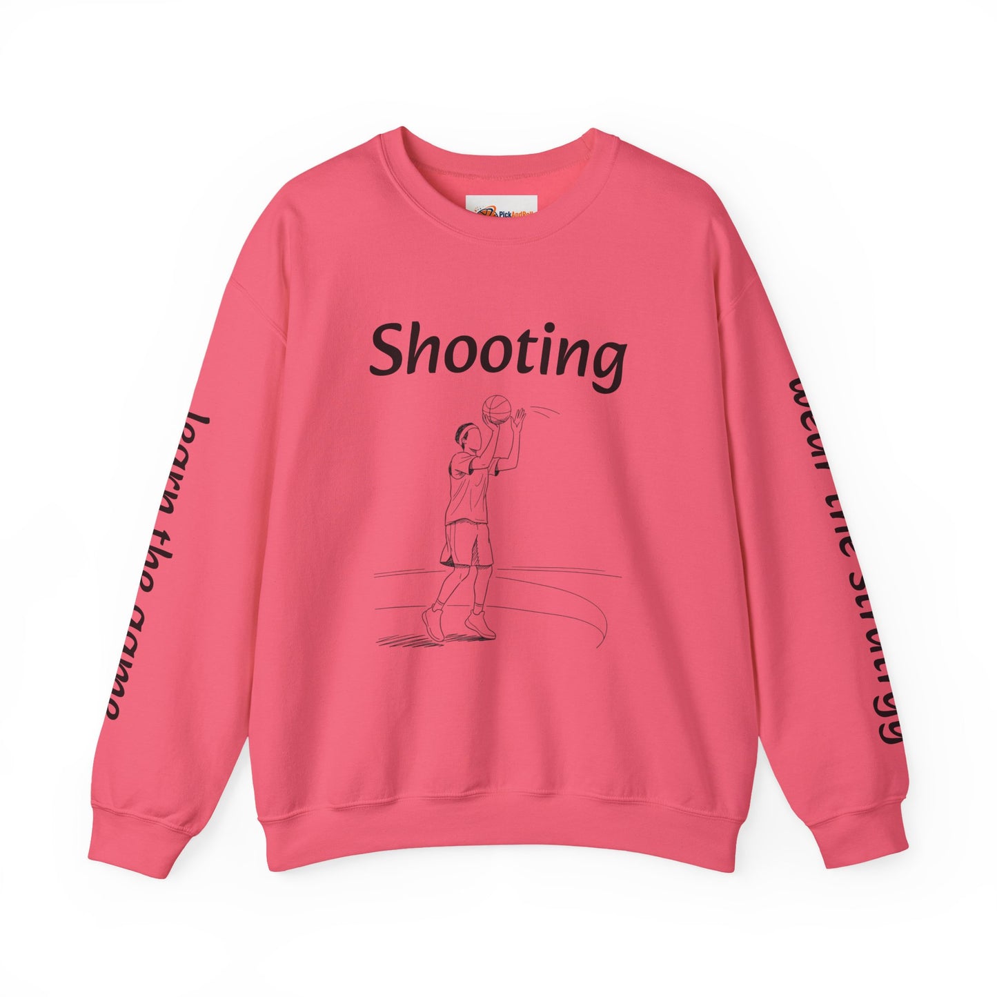 Unisex Heavy Blend™ Crewneck with Shooting Design.