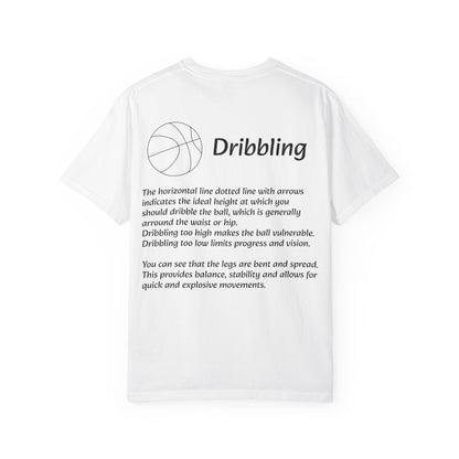 Basketball Dribbling T-Shirt, Unisex Athletic Tee.