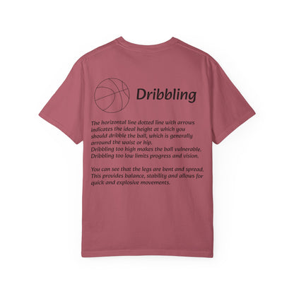 Basketball Dribbling T-Shirt, Unisex Athletic Tee.