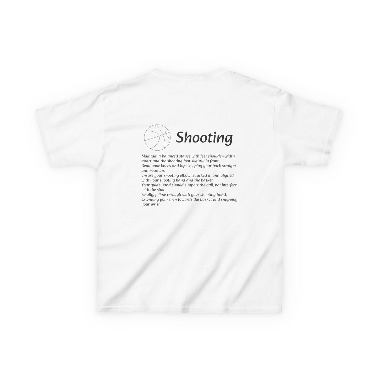 Kids Shooting Tee for Young Athletes.