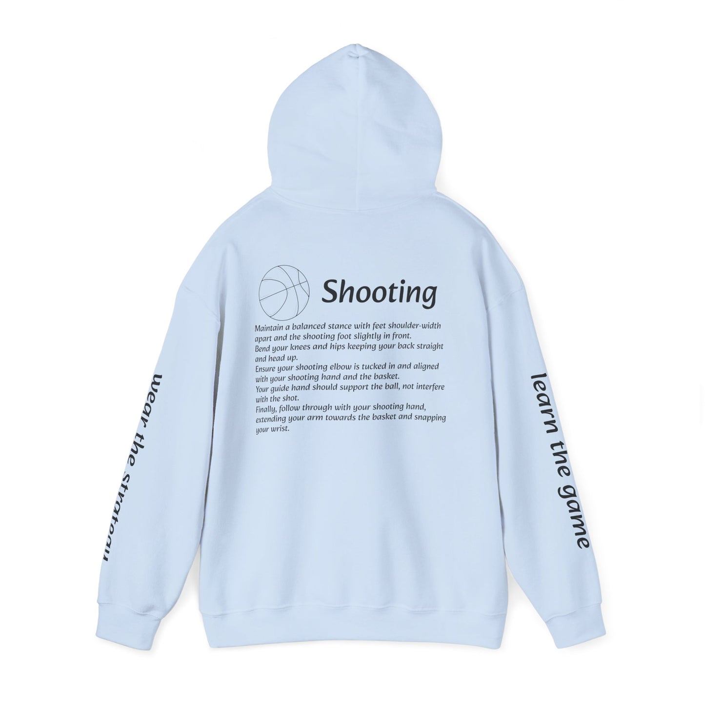Unisex Heavy Blend Sweatshirt with Shooting Design.