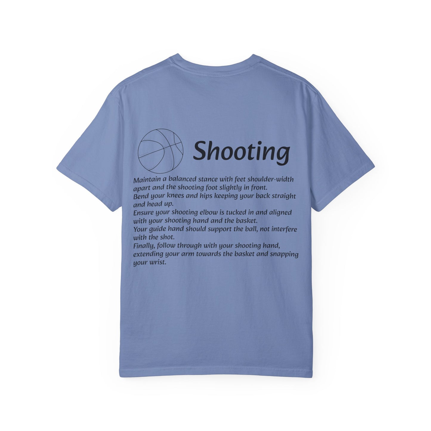 Unisex Athletic Tee with Shooting Design
