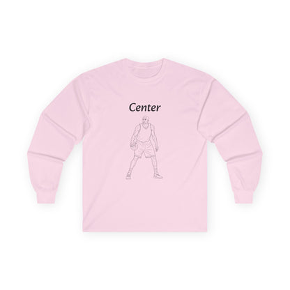 Center Unisex Long Sleeve Shirt.