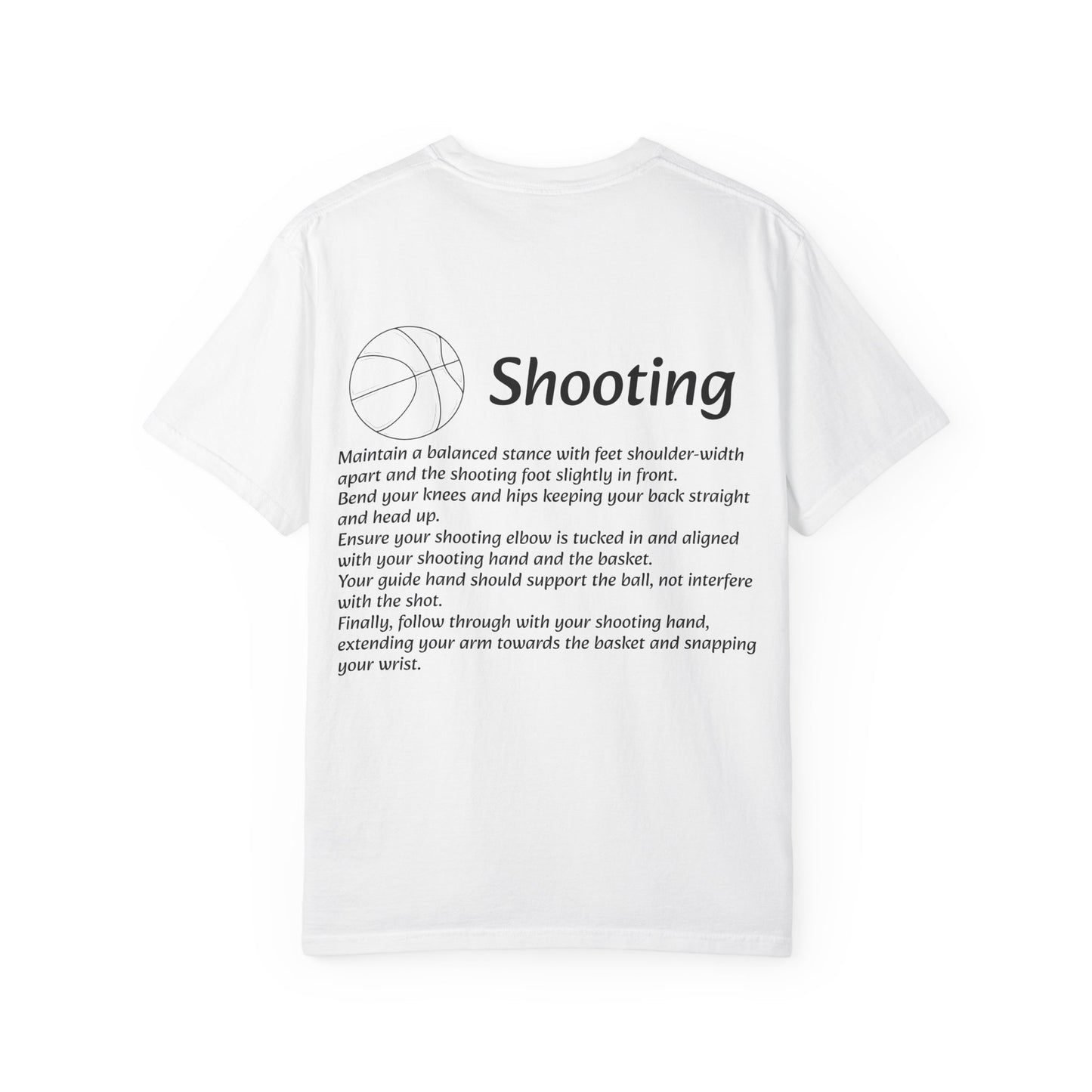 Unisex Athletic Tee with Shooting Design