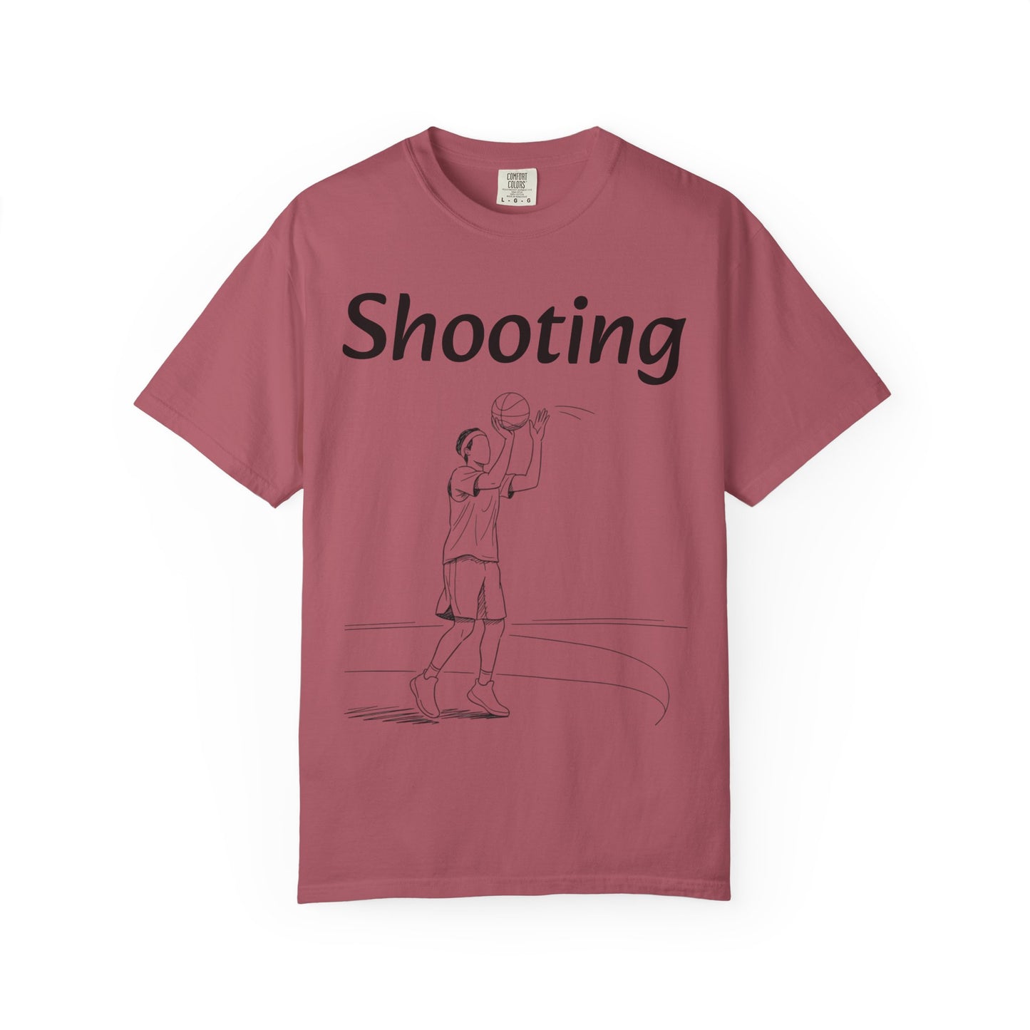 Unisex Athletic Tee with Shooting Design