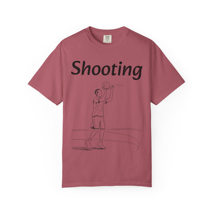 Unisex Athletic Tee with Shooting Design