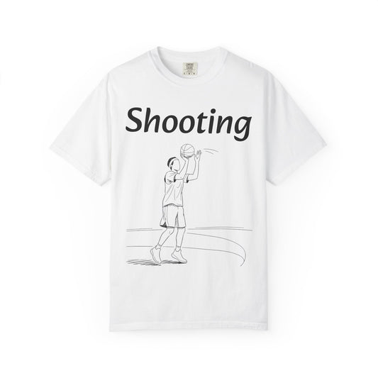 Unisex Athletic Tee with Shooting Design