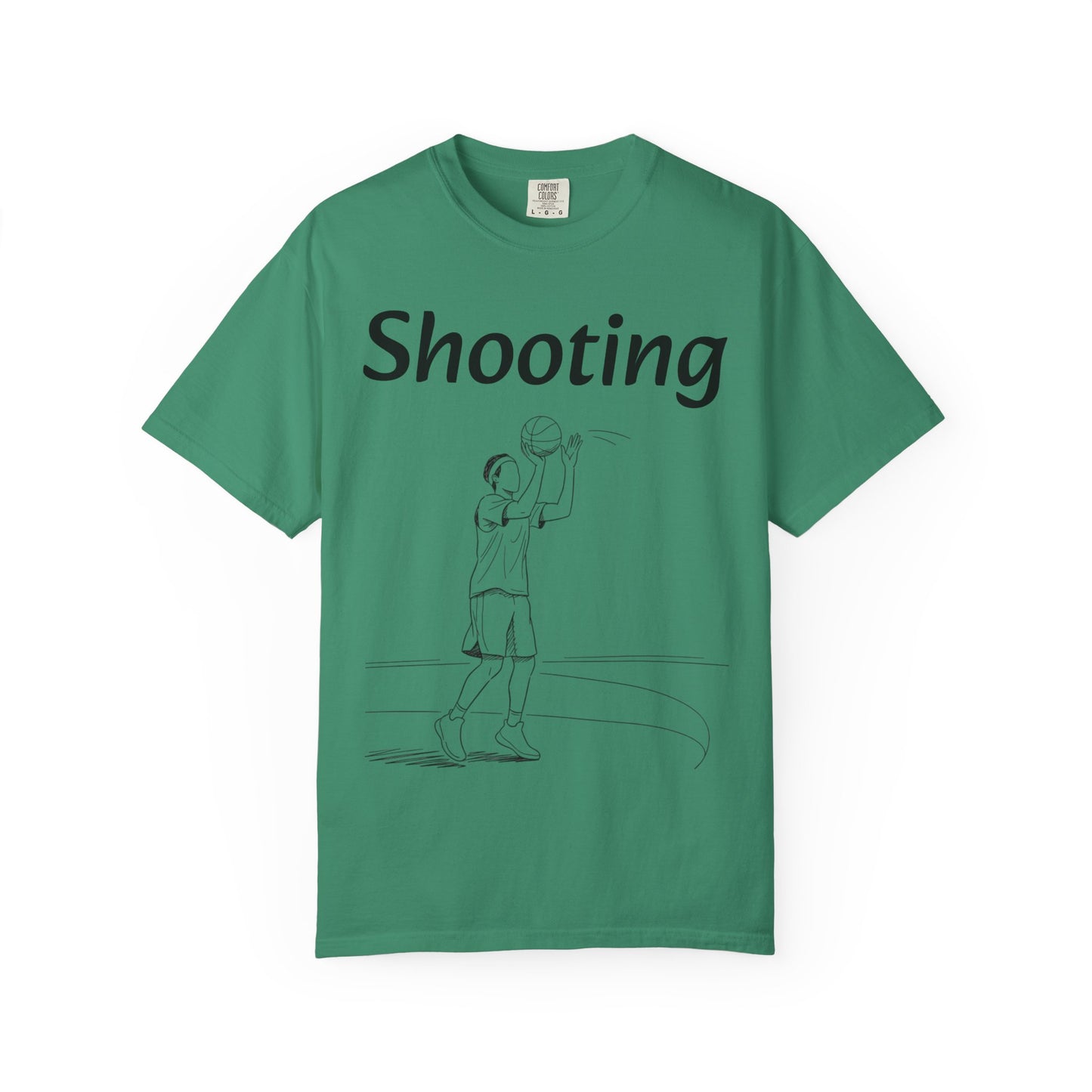 Unisex Athletic Tee with Shooting Design