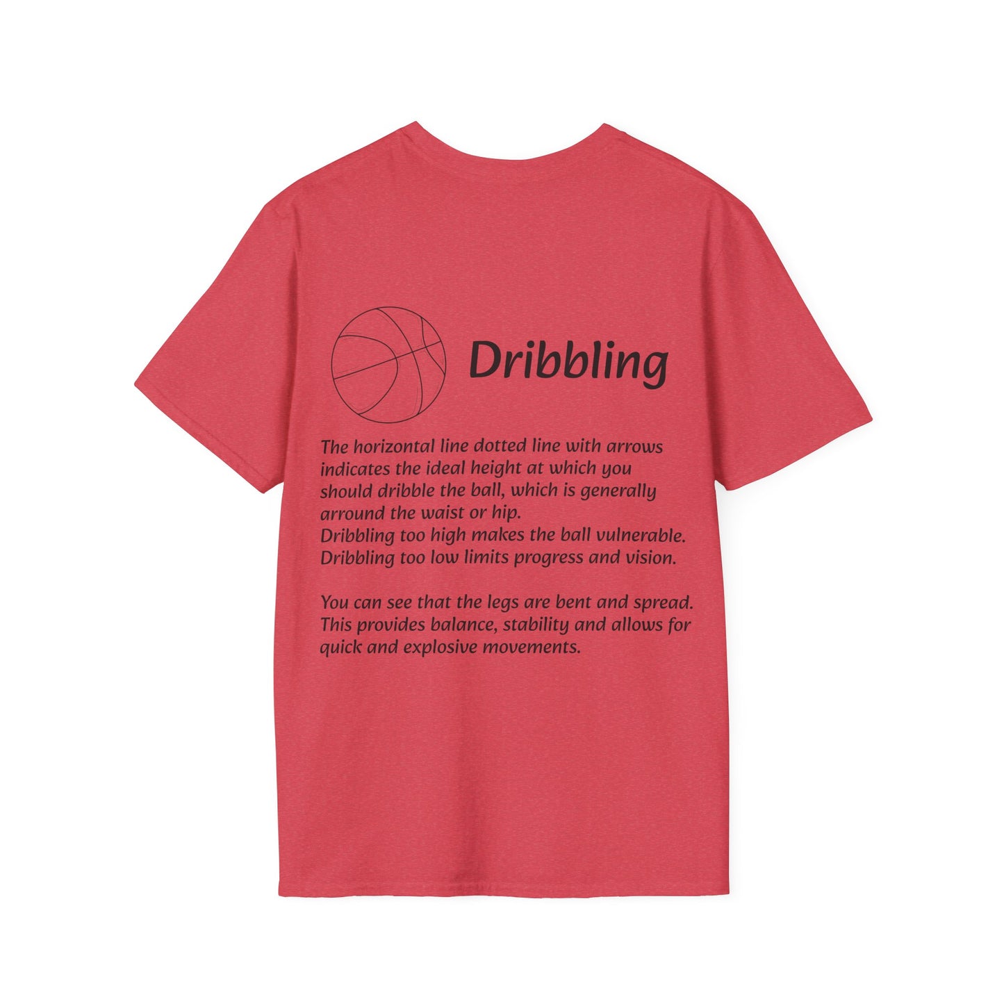Unisex Graphic Tee with Dribbling Design
