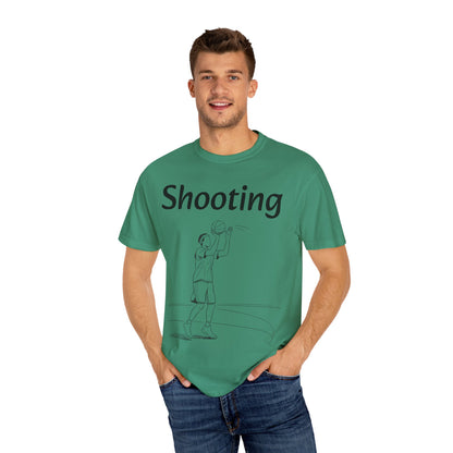 Unisex Athletic Tee with Shooting Design