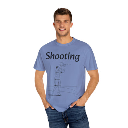 Unisex Athletic Tee with Shooting Design
