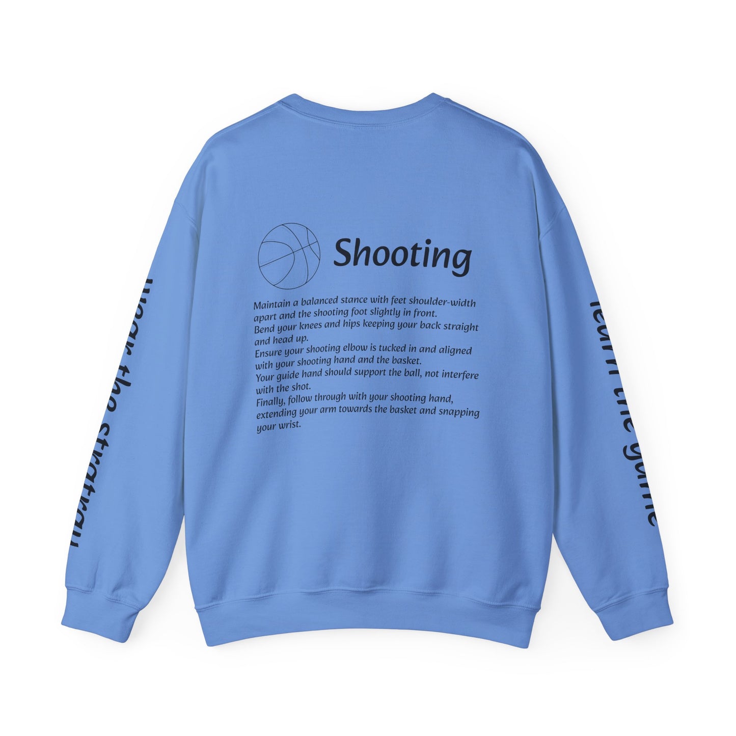 Unisex Heavy Blend™ Crewneck with Shooting Design.