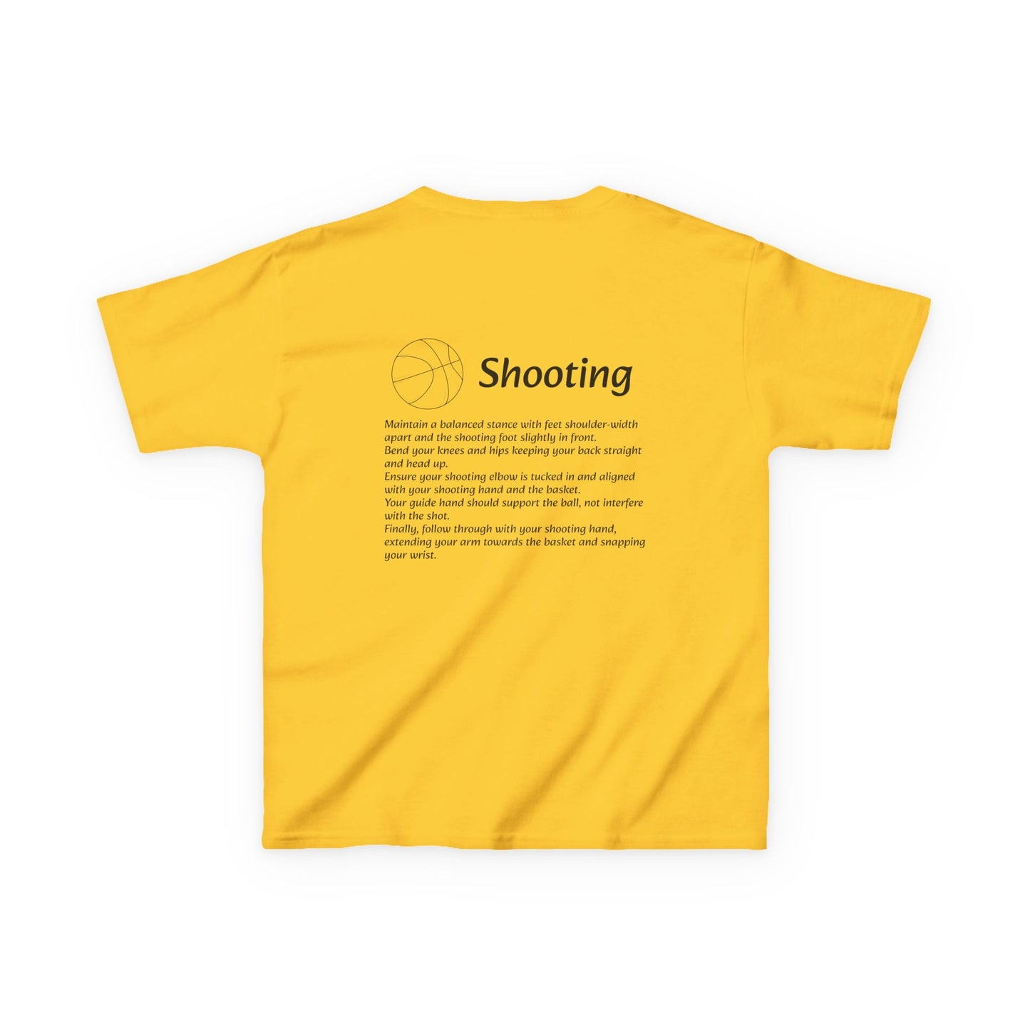 Kids Shooting Tee for Young Athletes.
